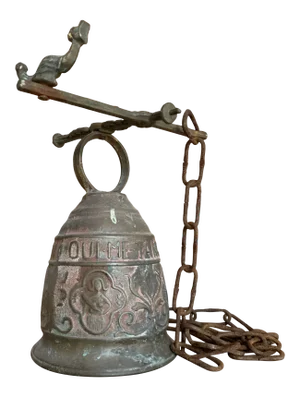 Antique Early 20th Century Brass Monastery Bell