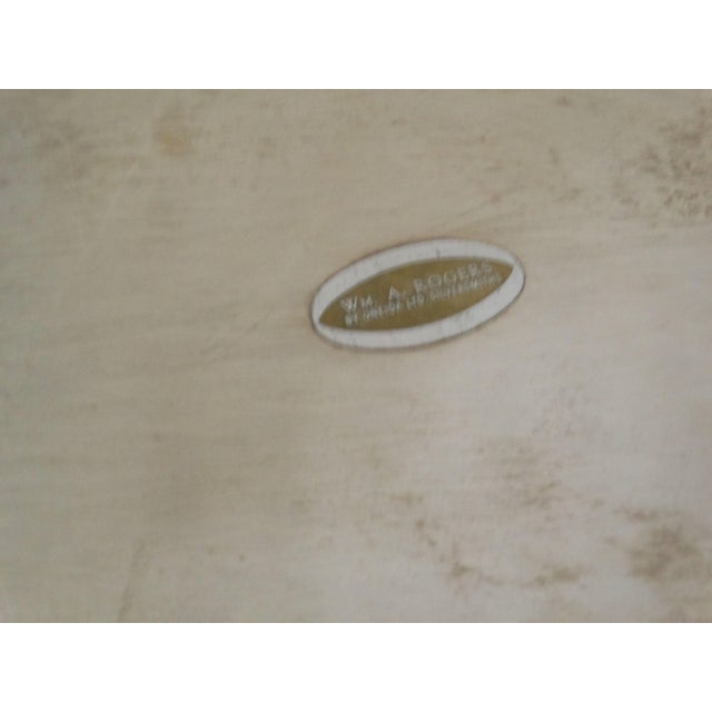 Large Silver Serving Drinks Tray With Handles For Sale - Image 11 of 11