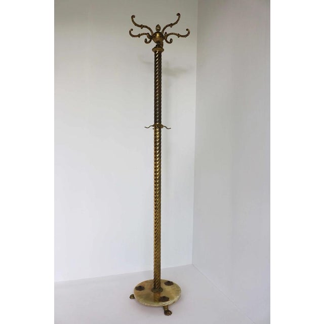 This elegant Italian hall tree was crafted during the 1950s–1960s and is a beautiful example of refined Mid-Century...