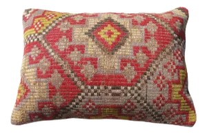 Handmade Kilim Rug Pillow Cover 14x 20"