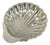 Vintage Mid Century Modern Large Silver Plated Clam Shell Serving Dish Platter For Sale