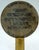 Art Nouveau Late 20th Century French Lamp Finial Larousse Commemorative Medallion For Sale - Image 3 of 3