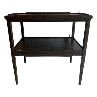 Jonathan Charles French Country Rectangular Tea Table/ Side Table, Dark Driftwood Finish For Sale