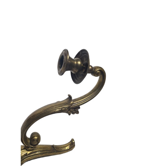Classicist Bronze Wall Lamp, Germany, 1900s For Sale - Image 4 of 10