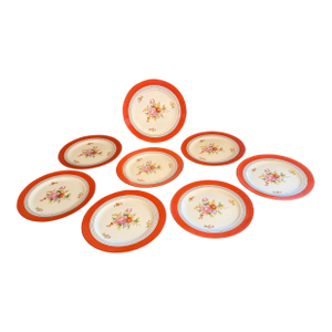 Vintage Noritake M 7 3/4" Bone China Bread Plates N749 Set of 8 ca.1950