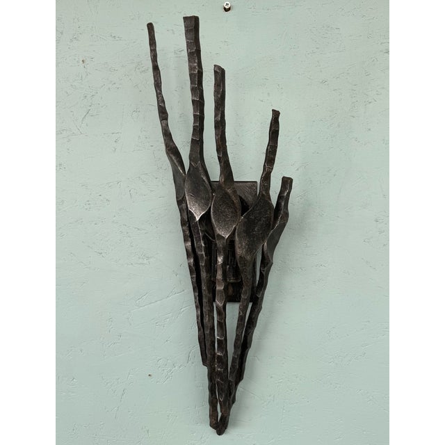 Italian Brutalist Wall Lamp in Iron, 1970s For Sale - Image 13 of 13