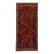 Vintage Shiraz Handmade Tribal Pattern Red Wool Rug For Sale