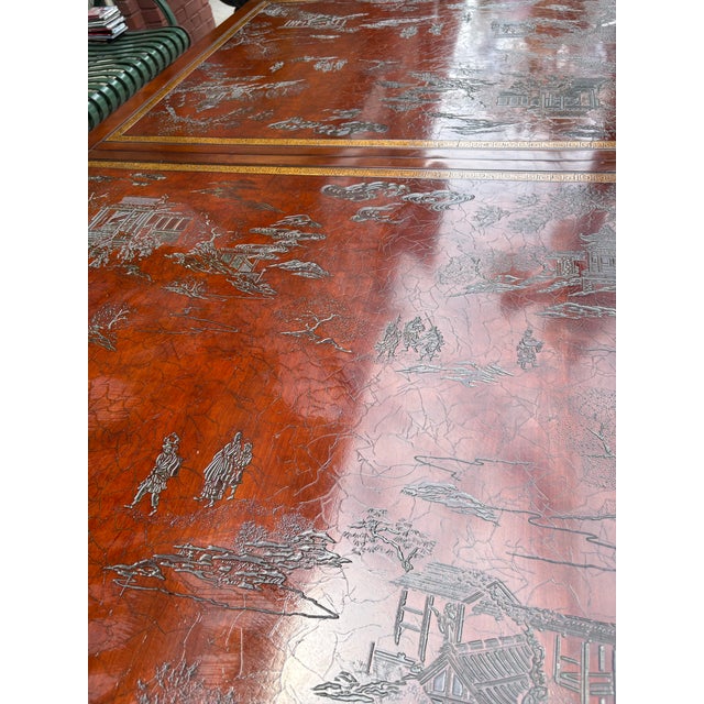 Drexel Heritage Mid-Century Vintage Chinoiserie Dining Table For Sale - Image 9 of 11