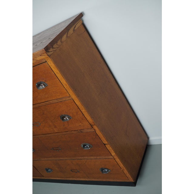 Large Dutch Oak Apothecary Cabinet, 1930s For Sale - Image 12 of 18