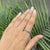 Certified 2.3 Ct Natural Emerald Milgrain Eternity Wedding / Anniversary Band Ring - Size 4 For Sale - Image 9 of 14
