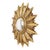 Vintage Sunburst Mirror in Gold Leaf Resin, 1960s For Sale - Image 9 of 18