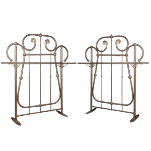 19th Century Victorian Brass Coat Stands, 1890s, Set of 2