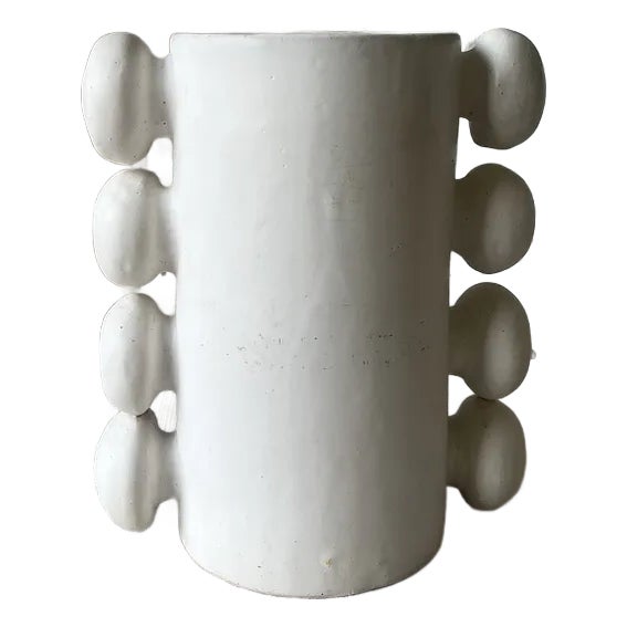 Handcrafted Ceramic Vase Modern Sculptural Design For Sale