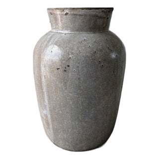 Oaxaca Tibon Glaze Vase / Handcrafted Artisan Ceramic Vessel For Sale