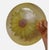 1950s 1950s Rare Orchidea Bomboniere Daisy Dinner‎ Plate Yellow Textured Clear Blown Glass Nostalgia Hippie For Sale - Image 5 of 9