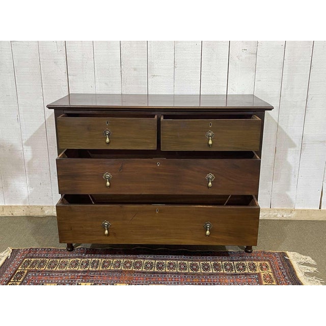 English Mahogany Chest of Drawers, 1930s For Sale - Image 6 of 15