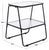 Contemporary Zunia 2 Tier Accent Table in Black For Sale - Image 3 of 8