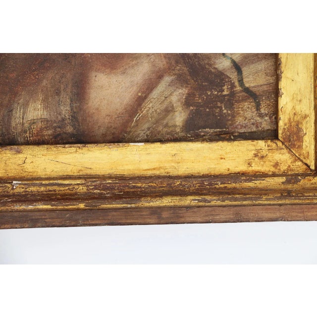 17th Century Baroque Mary Magdalene Painting, Oil on Wood, Portuguese For Sale - Image 11 of 12