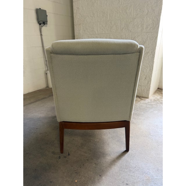 Wood Vintage Mid Century Modern Walnut Lounge Chair Designed by Jens Risom For Sale - Image 7 of 11