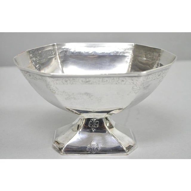 Antique English Art Deco Silver Plated Tea Service Set by Bscep (5329) - 4 PCS For Sale - Image 12 of 15