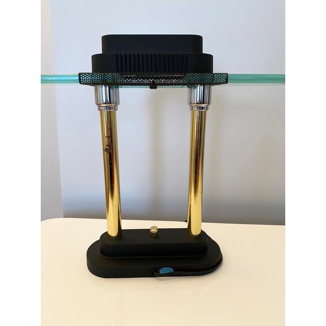 1980s PostModern Halogen Desk Lamp in the Style of Sonneman Chairish