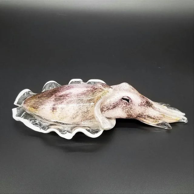 Purple Murano Glass Squid by Dario Frare For Sale - Image 8 of 8