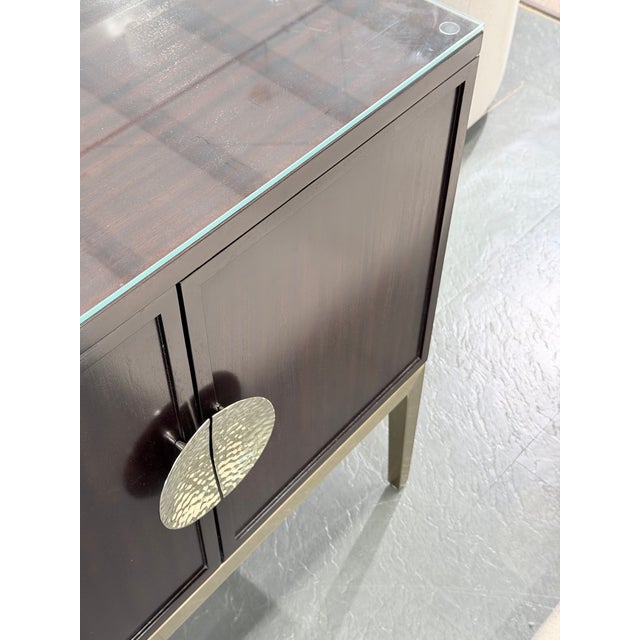 Early 21st Century Bernhardt Jet Set Caviar Four Door Sideboard For Sale - Image 5 of 11
