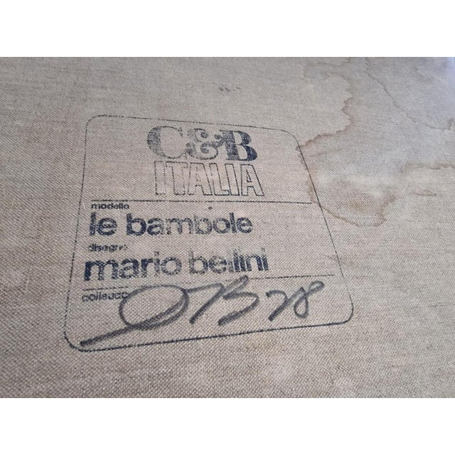 Set of Le Bambole Lounge Chairs by Mario Bellini for C&b Italia, 1970s For Sale - Image 11 of 12