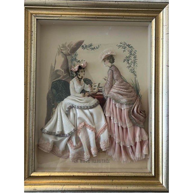 French Provincial Early 20th Century French Antique La Mode Illustree Shadow Boxes For Sale - Image 3 of 12