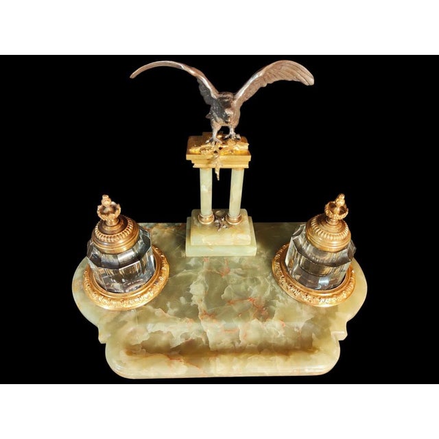 19th Century Inkwell Onyx For Sale - Image 15 of 17