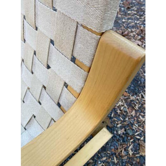 Alvar Aalto Lounge Chair in Beech and Cotton, Mid-Century Modern For Sale - Image 11 of 13