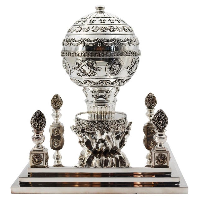 La Montgolfiere Table Centre Caviar Display by Richard Lauret For Sale - Image 17 of 17