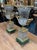 Pair of French Crystal and Bronze Vases on Malachite Bases For Sale - Image 4 of 7