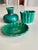Green Vintage Ceramic Pieces by Wilhelm Kage for Gustavsberg, 1950s, Set of 3 For Sale - Image 8 of 9