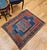 19th Century Caucasian Fachralo Kazak Prayer Area Rug, Persimmon & Blue, 3' x 4' For Sale - Image 15 of 15