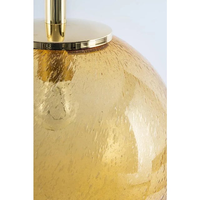 1970s Murano Ball Pendant Light by Doria, Germany, 1970s For Sale - Image 5 of 14