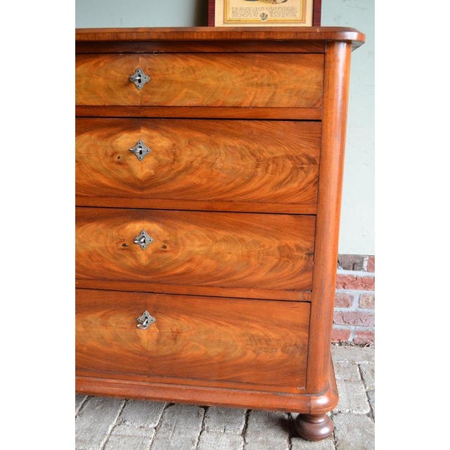 Antique Mahogany Chest of Drawers For Sale - Image 3 of 9
