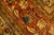 1820s Antique Navy Cypress Tree Knotted Wool Persian Mashad Gallery Khorasan Rug For Sale - Image 4 of 9