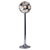 Floor Lamp by Oscar Torlasco, realized in Italy in 1970s. Chromed metal, ground glass, plastic material. Very Good general...