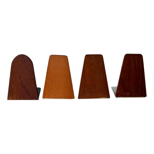 Vintage Scandinavian Bookends, 1960s, Set of 4 For Sale
