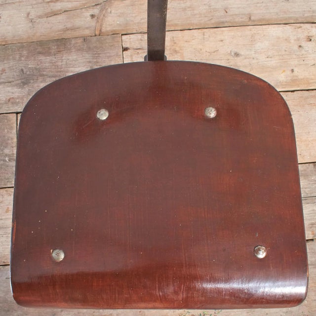 1940s Vintage French Bienaise Draughtsmans Desk Chair, 1940s For Sale - Image 5 of 6