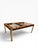 Mid-Century Modern 1970s Century Furniture Burl Wood and Brass Dining Table (Two Leaves) For Sale - Image 3 of 10