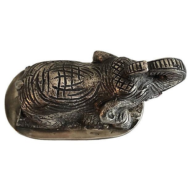 Elephant Pewter Dome Butter Dish Chairish