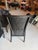 Set of 5 Lamberts Black Wicker Arm Chairs With Custom Perennials Seat Cushions For Sale - Image 12 of 14