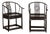 Pair of Chinese Ming Dynasty Style 1920s Horseshoe Back Bamboo Armchairs For Sale