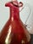 Victorian Cranberry Crackled Glass Decanter With Round Stopper For Sale - Image 10 of 12