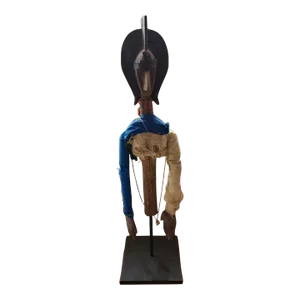 Mid 20th Century Bamana Sogo Bo Merekun Puppet From Mali on Metal Stand