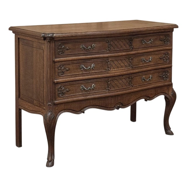 Country French Régence Style Chest of Drawers ~ Commode With Cabriole Legs For Sale