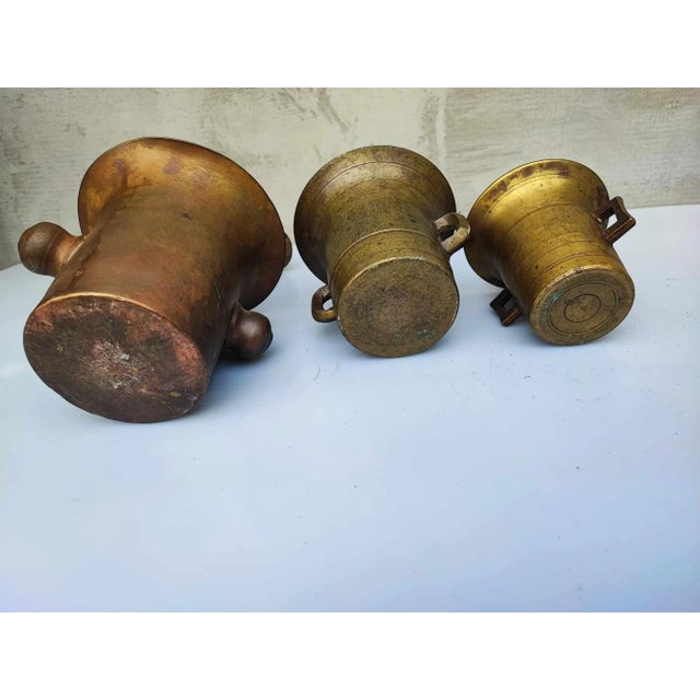 Bronze Mortar, 1890s, Set of 3 For Sale - Image 3 of 8