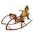 Material: Pressed steel/tinplate body with a wooden seat carriage. Design: Features original painted detailing, including...